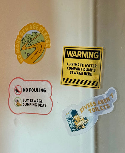 No Fouling, But Sewage Dumping Okay Sticker | Not Made For This