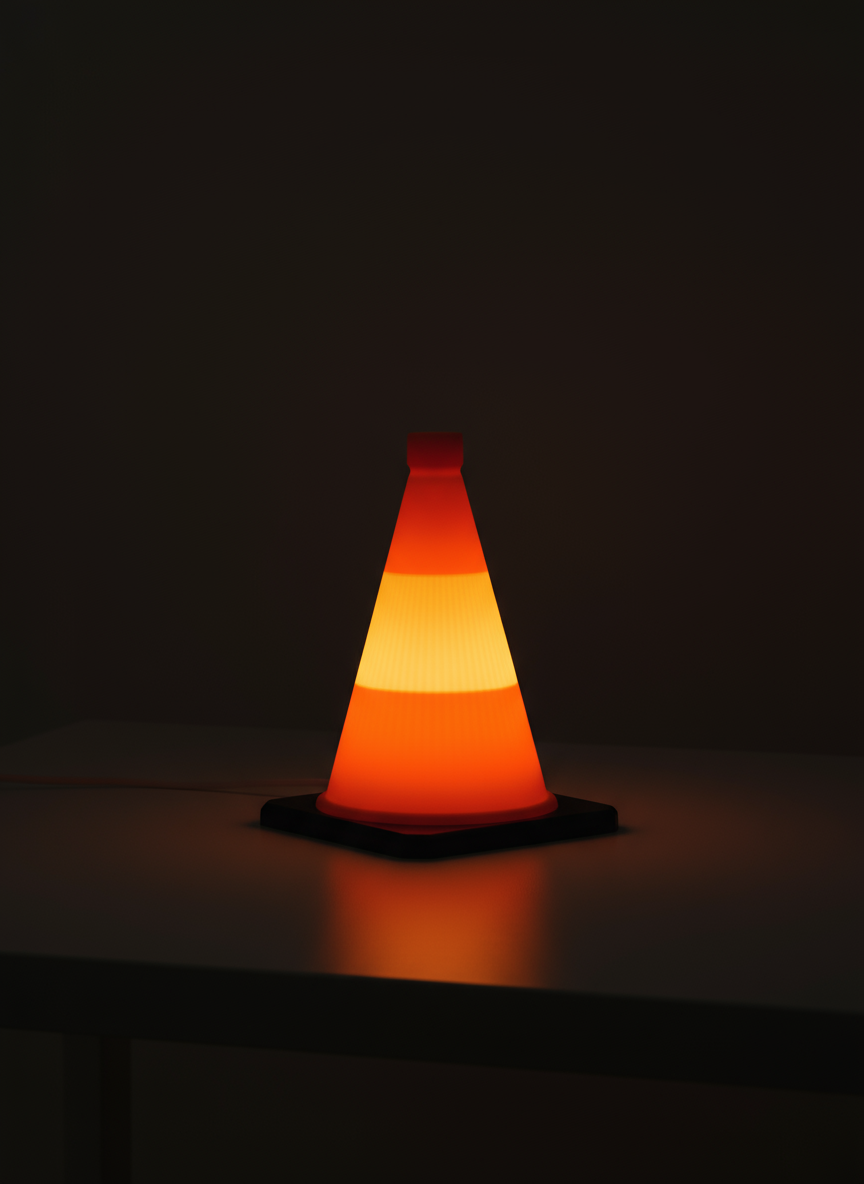 Traffic Cone LED Lamp | Not Made For This