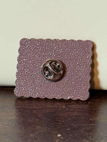 Nice Biscuit Pin | 3D Printed Resin Pin Badge | Not Made For This