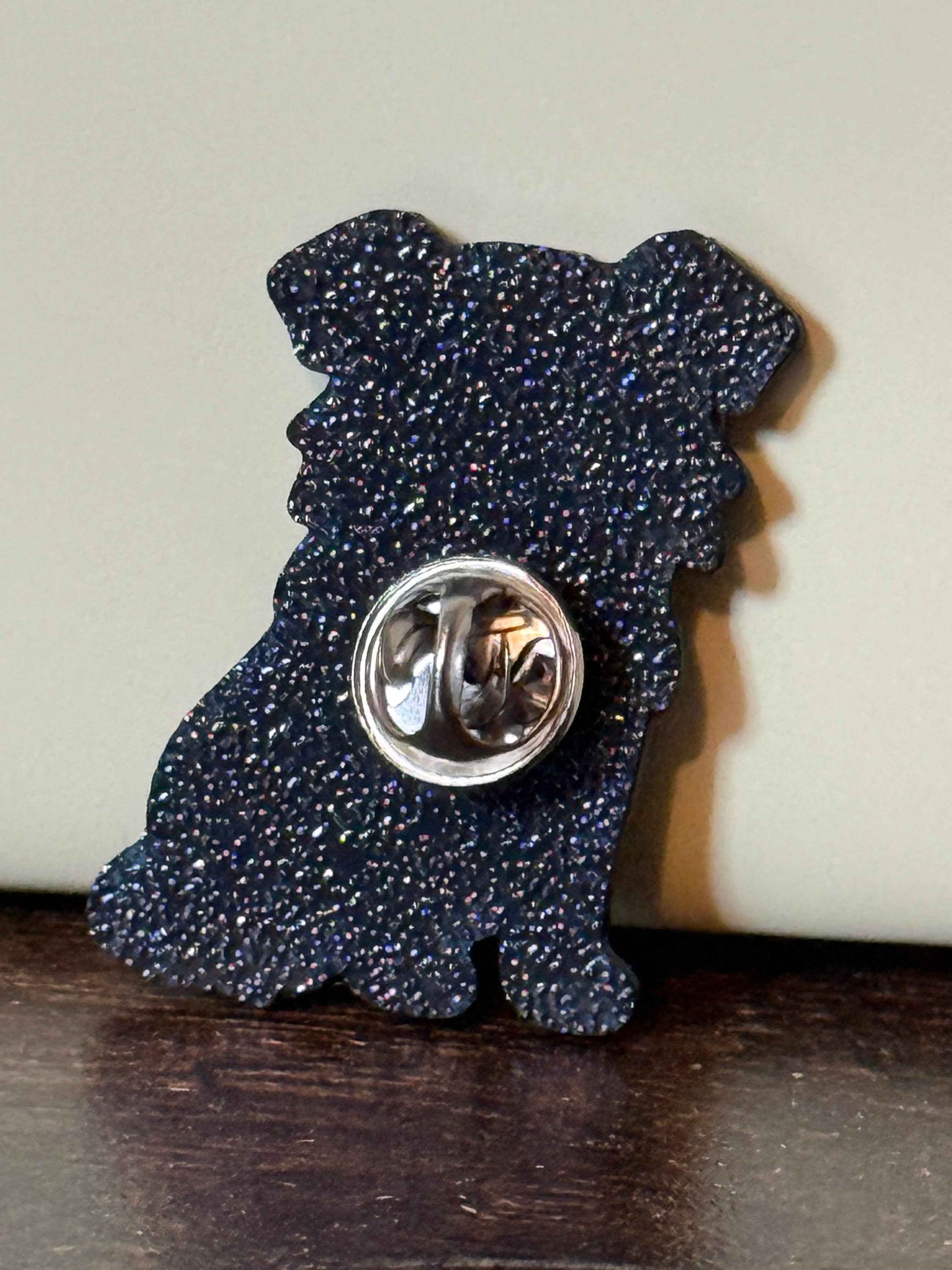 Buddy the Border Collie Pin | 3D Printed Resin Pin Badge | Not Made For This