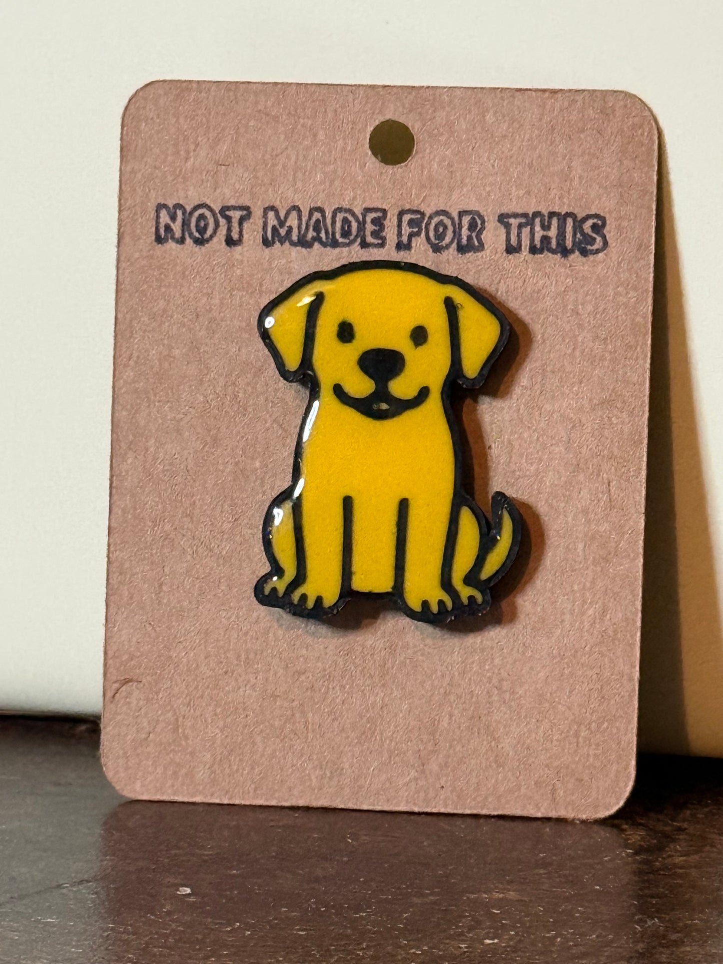 Chopper the Labrador Pin | 3D Printed Resin Pin Badge | Not Made For This