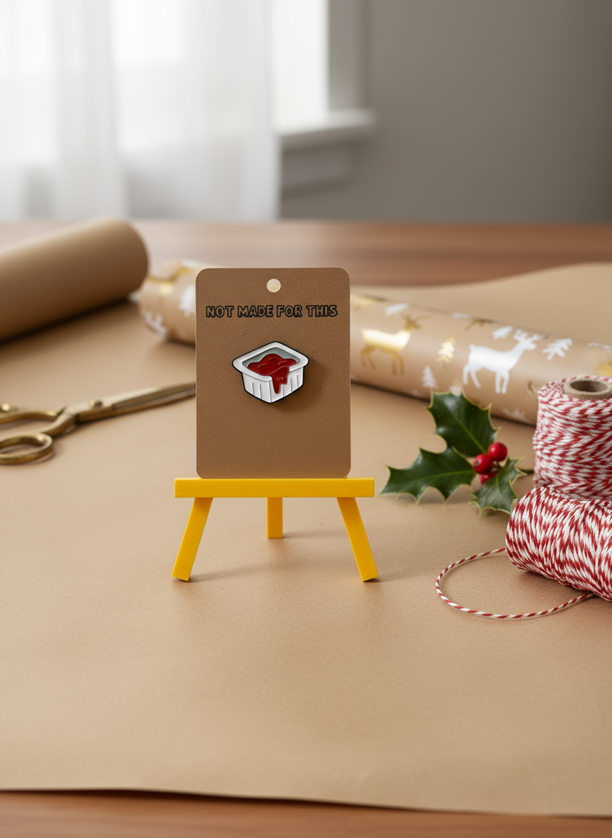 Dippy Ketchup Enamel Pin - Not Made For This