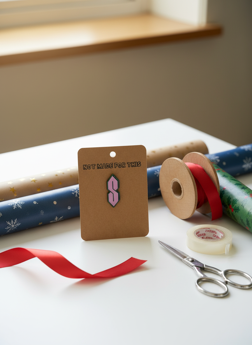 'S' Enamel Pin - Not Made For This