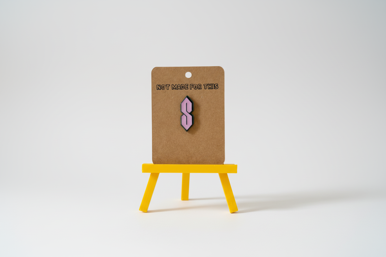 'S' Pin | Enamel Pin | Not Made For This