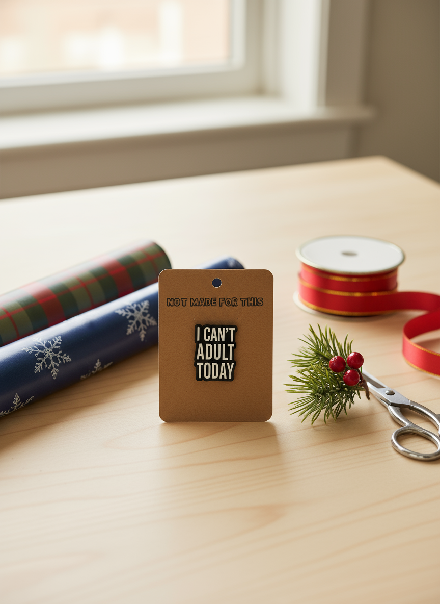 I Can't Adult Today Enamel Pin - Not Made For This