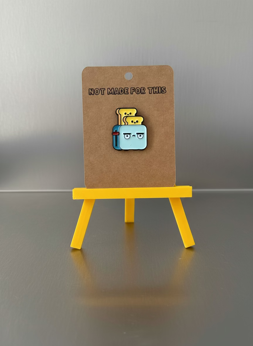 Toast Time Enamel Pin - Not Made For This