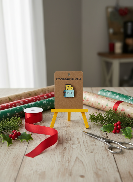 Toast Time Enamel Pin - Not Made For This
