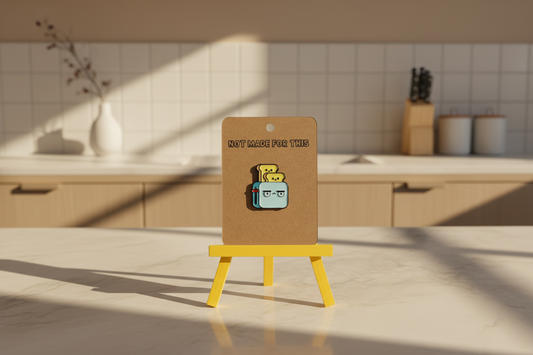 Toast Time Pin | Enamel Pin | Not Made For This