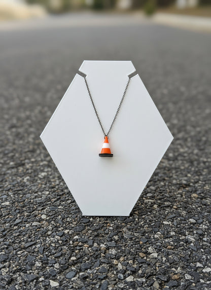 Traffic Cone Necklace - Not Made For This