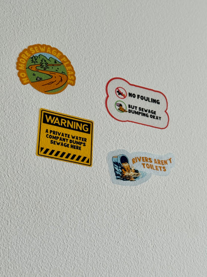 Rivers Aren’t Toilets Sticker | Not Made For This