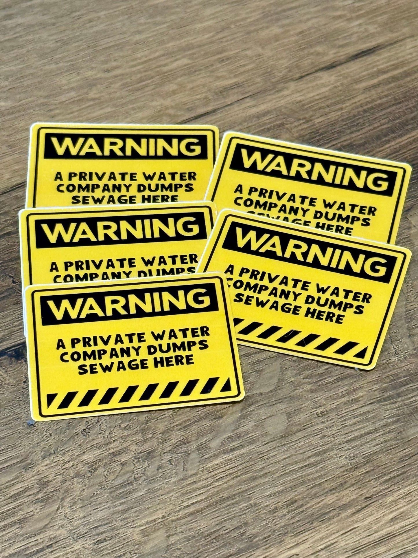 Warning! Sewage Dumped Here Sticker | Not Made For This