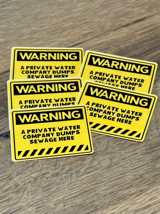 Warning! Sewage Dumped Here Sticker | Not Made For This