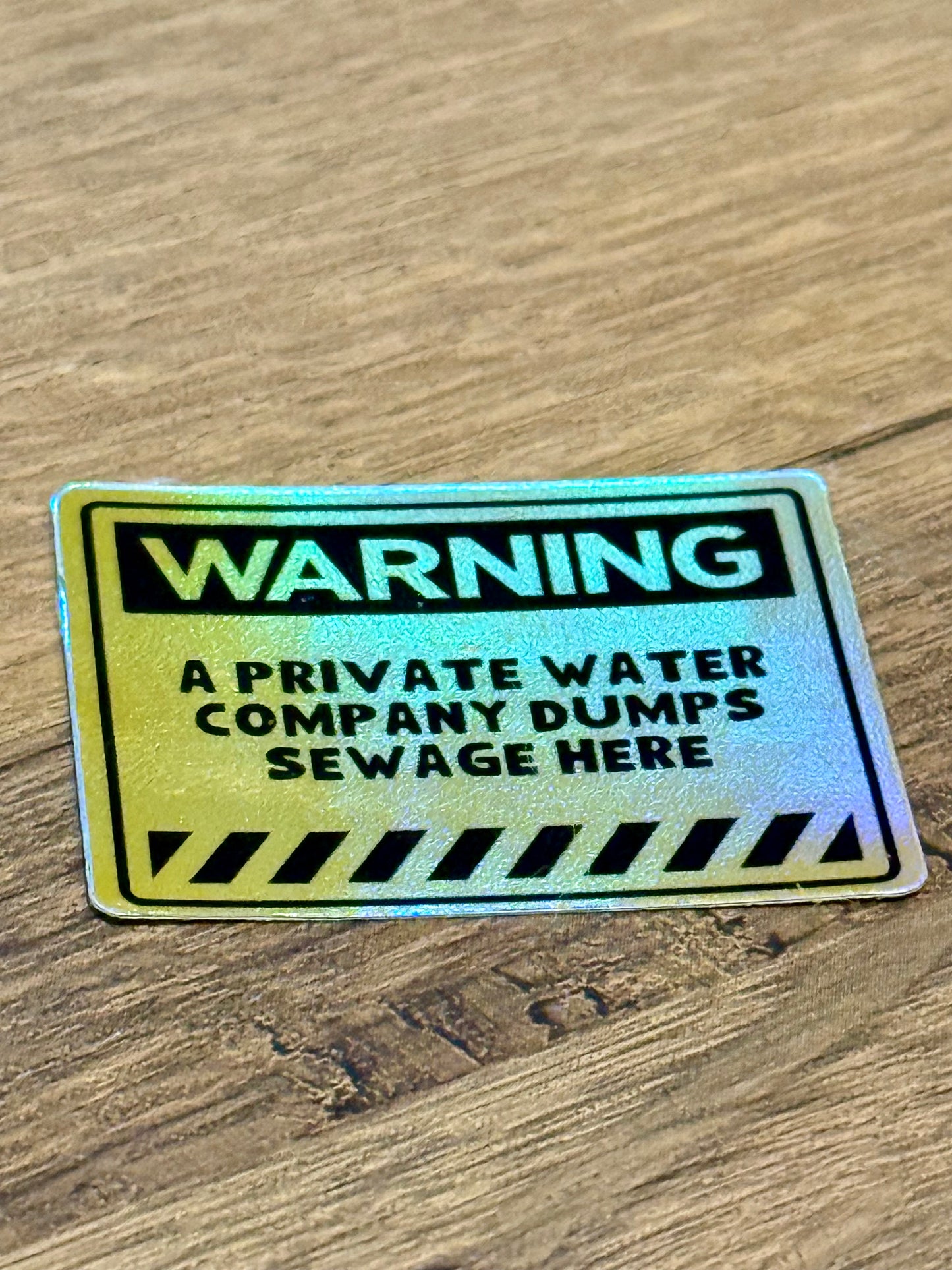 Warning! Sewage Dumped Here Sticker | Not Made For This