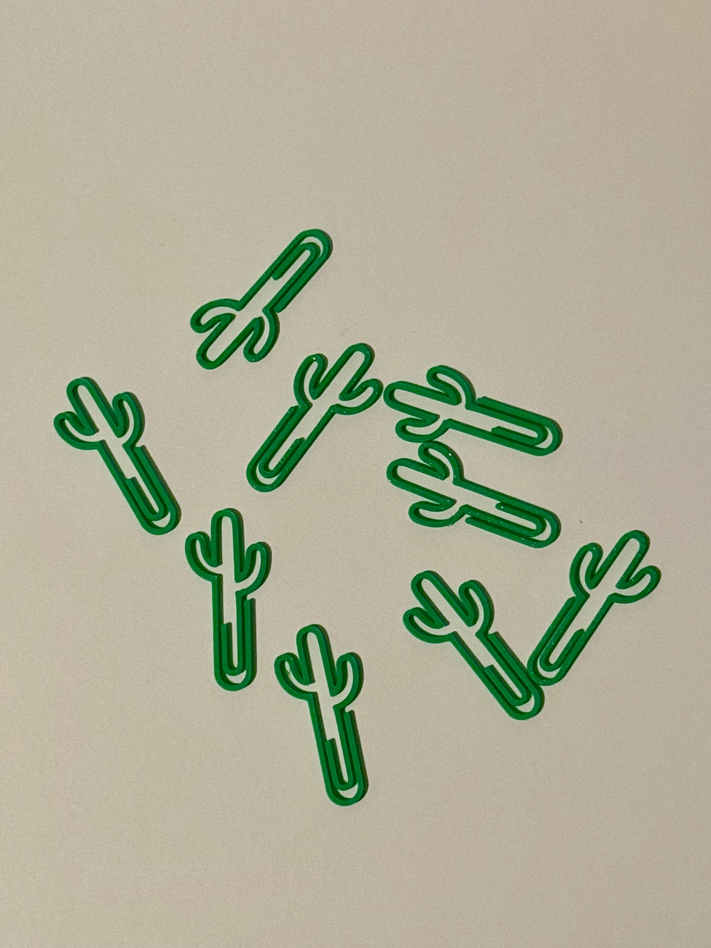 Cactus Paperclip 10 Pack | 3D Printed Novelty Paperclips | Not Made For This