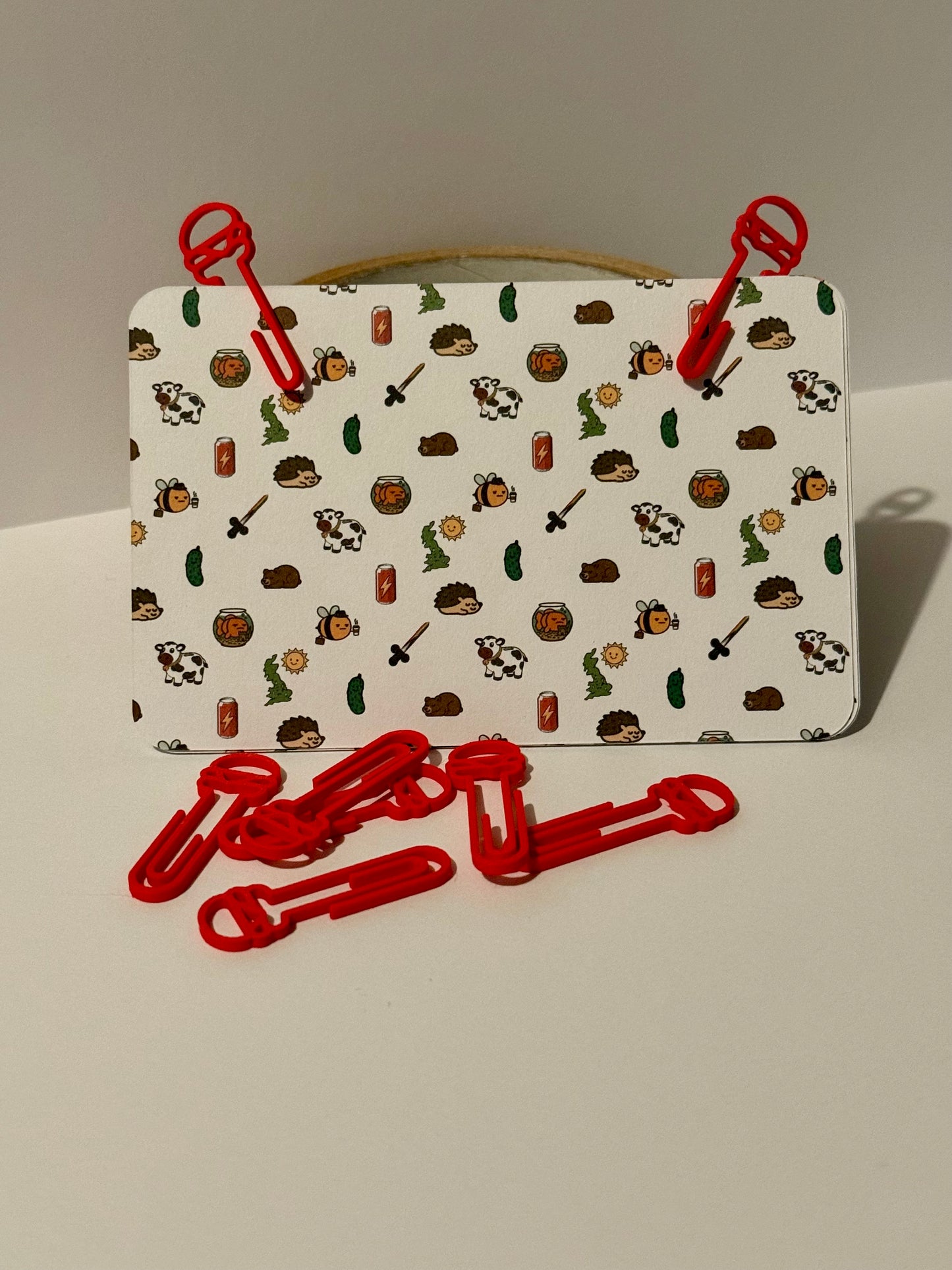 Burger Paperclip 10 Pack | 3D Printed Novelty Paperclips | Not Made For This