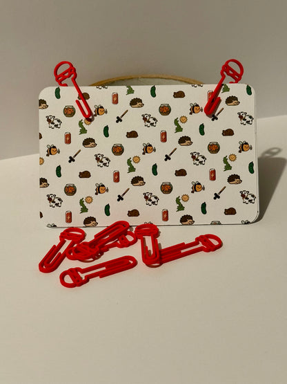 Burger Paperclip 10 Pack | 3D Printed Novelty Paperclips | Not Made For This