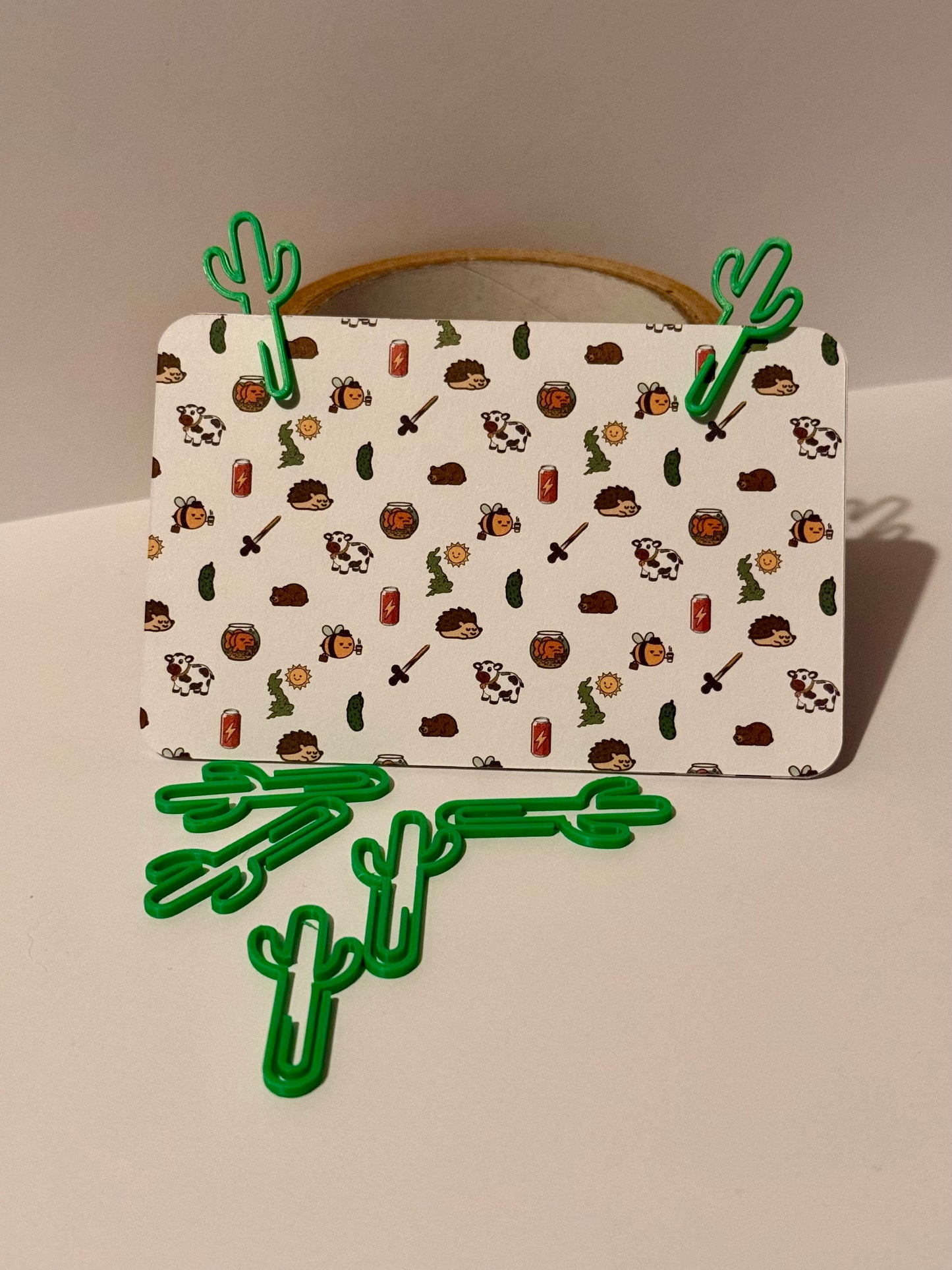 Cactus Paperclip 10 Pack | 3D Printed Novelty Paperclips | Not Made For This