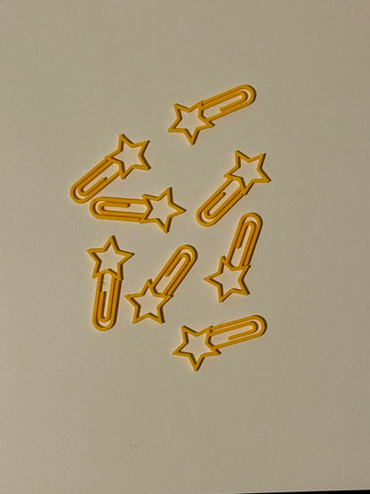 Star Paperclip 10 Pack | 3D Printed Novelty Paperclips | Not Made For This