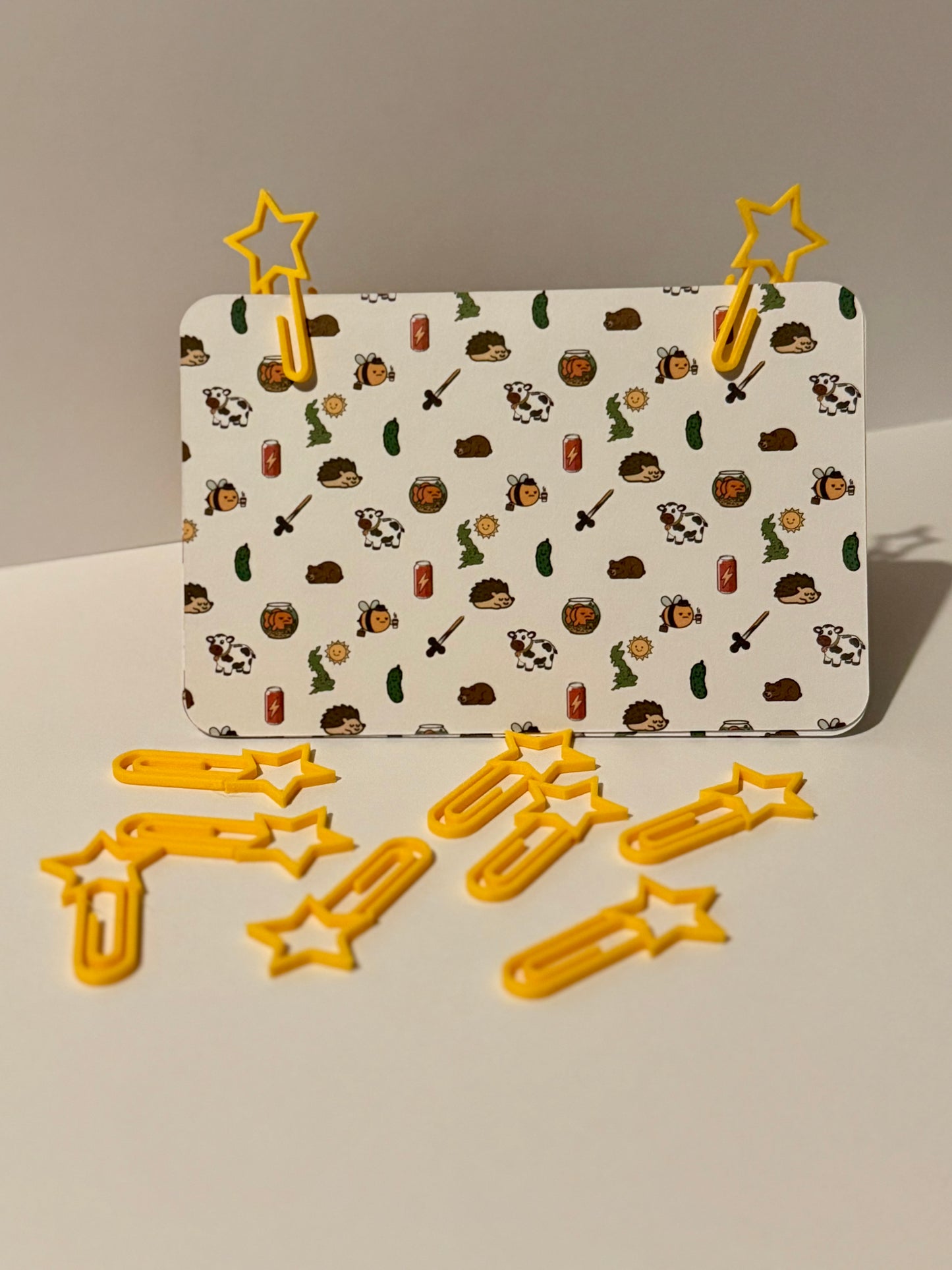 Star Paperclip 10 Pack | 3D Printed Novelty Paperclips | Not Made For This