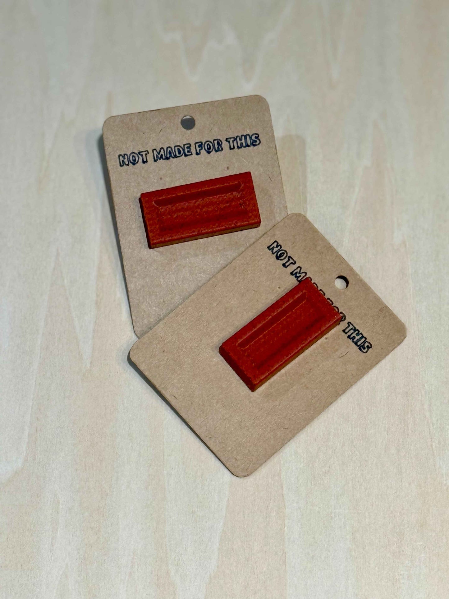 Brick Pin | 3D Printed Pin Badge | Not Made For This