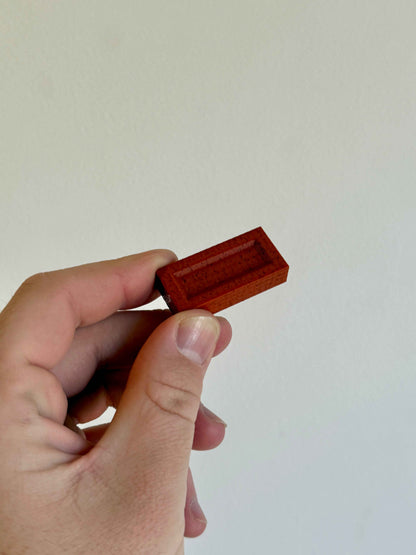 Brick Pin | 3D Printed Pin Badge | Not Made For This