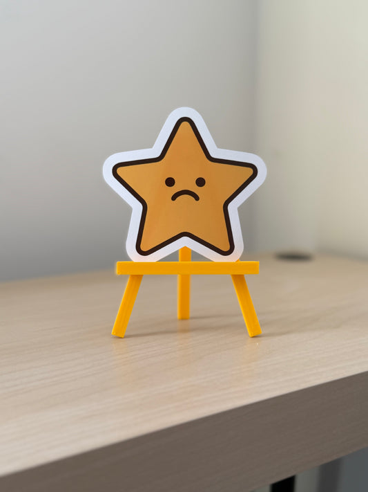 Sad Star Sticker | Not Made For This