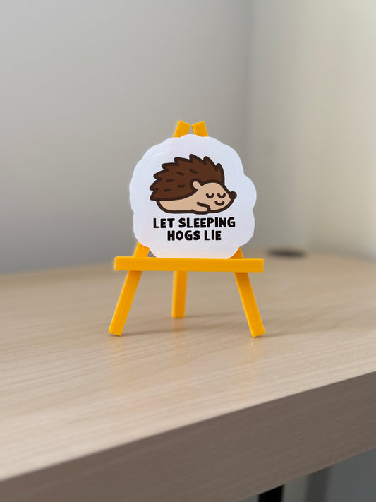Sleepy Hog Sticker | Not Made For This