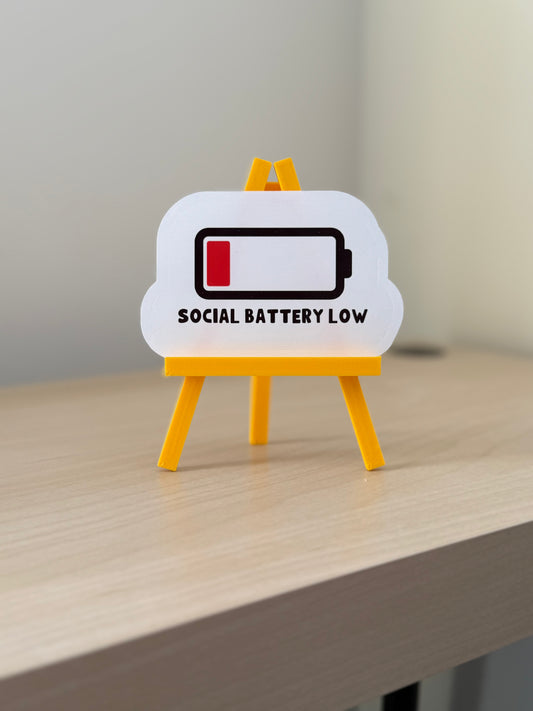 Social Battery Sticker | Not Made For This
