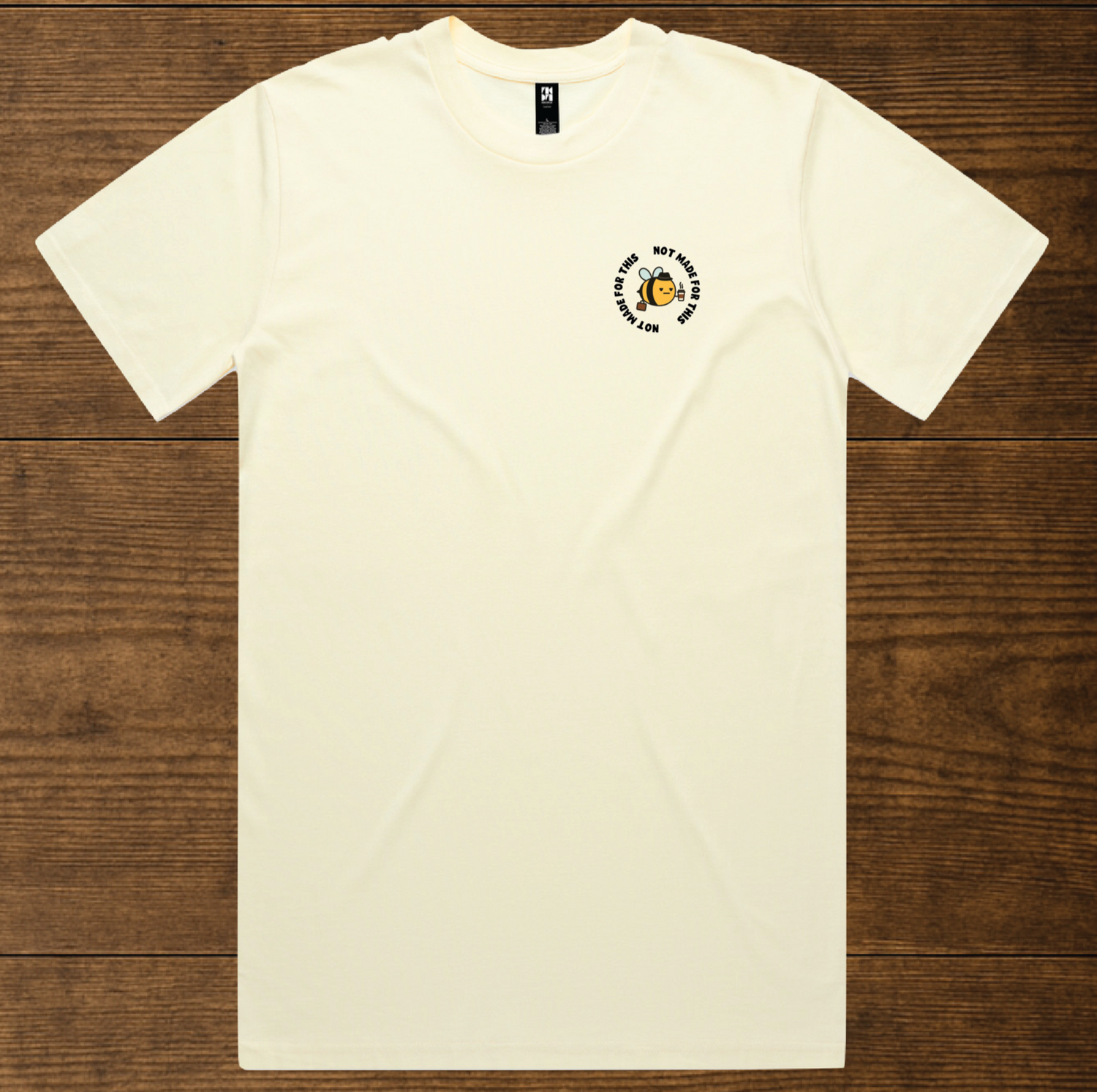 Butter Yellow Bee T-shirt by Not Made For This