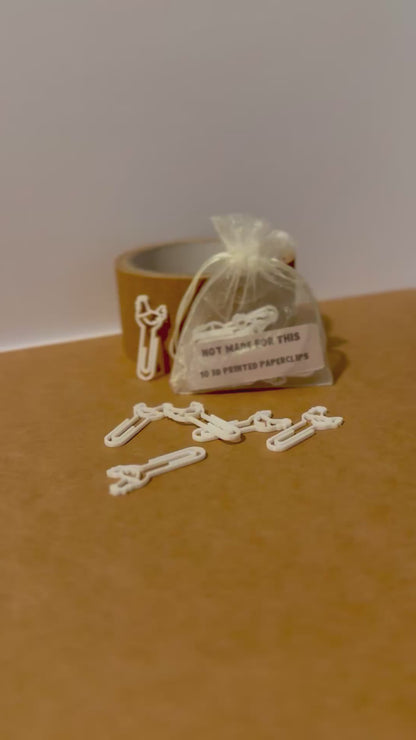 Chicken Paperclip 10 Pack | 3D Printed Novelty Paperclips | Not Made For This