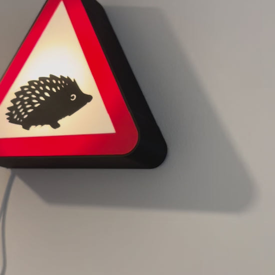 Not Made For This Hedgehog warning sign LED USB lamp