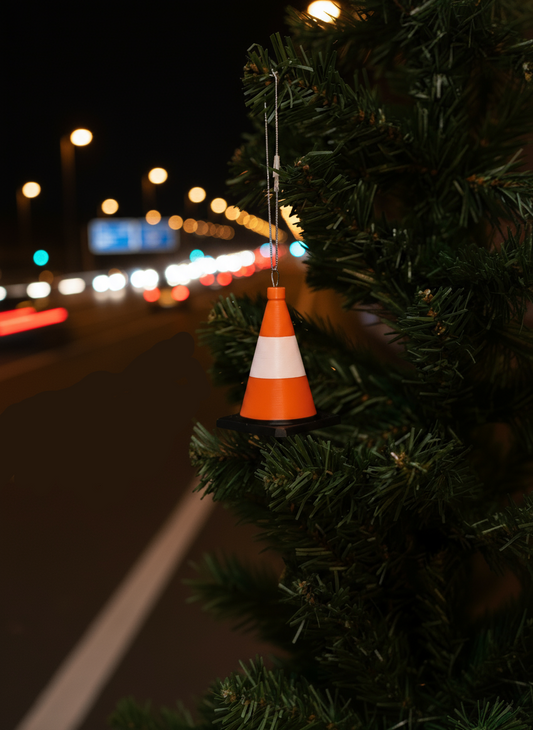 Traffic Cone Bauble | Christmas | Not Made For This